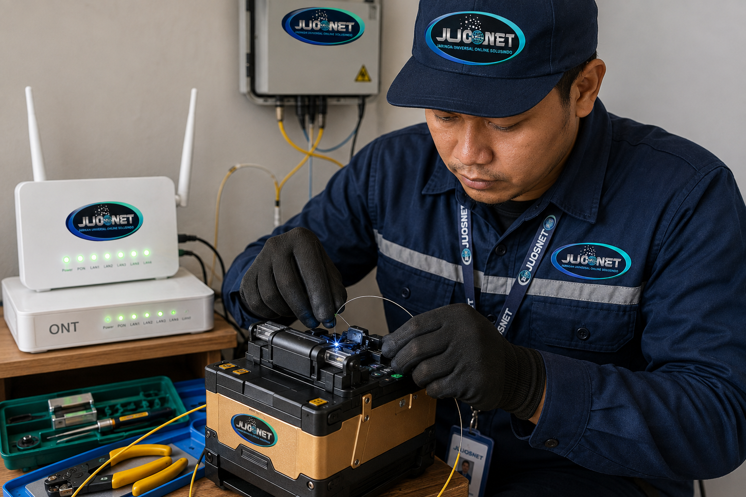 Mengenal Proses Pemasangan Kabel FTTH ke Homepass: Dari Tiang Utama hingga Internet Nyala di Rumah